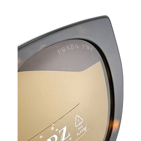 NIB $440 Womens PRADA Sunglasses 2AU5Y1 Tortoise Shell Red Marble Polarized 52mm - Picture 8 of 11